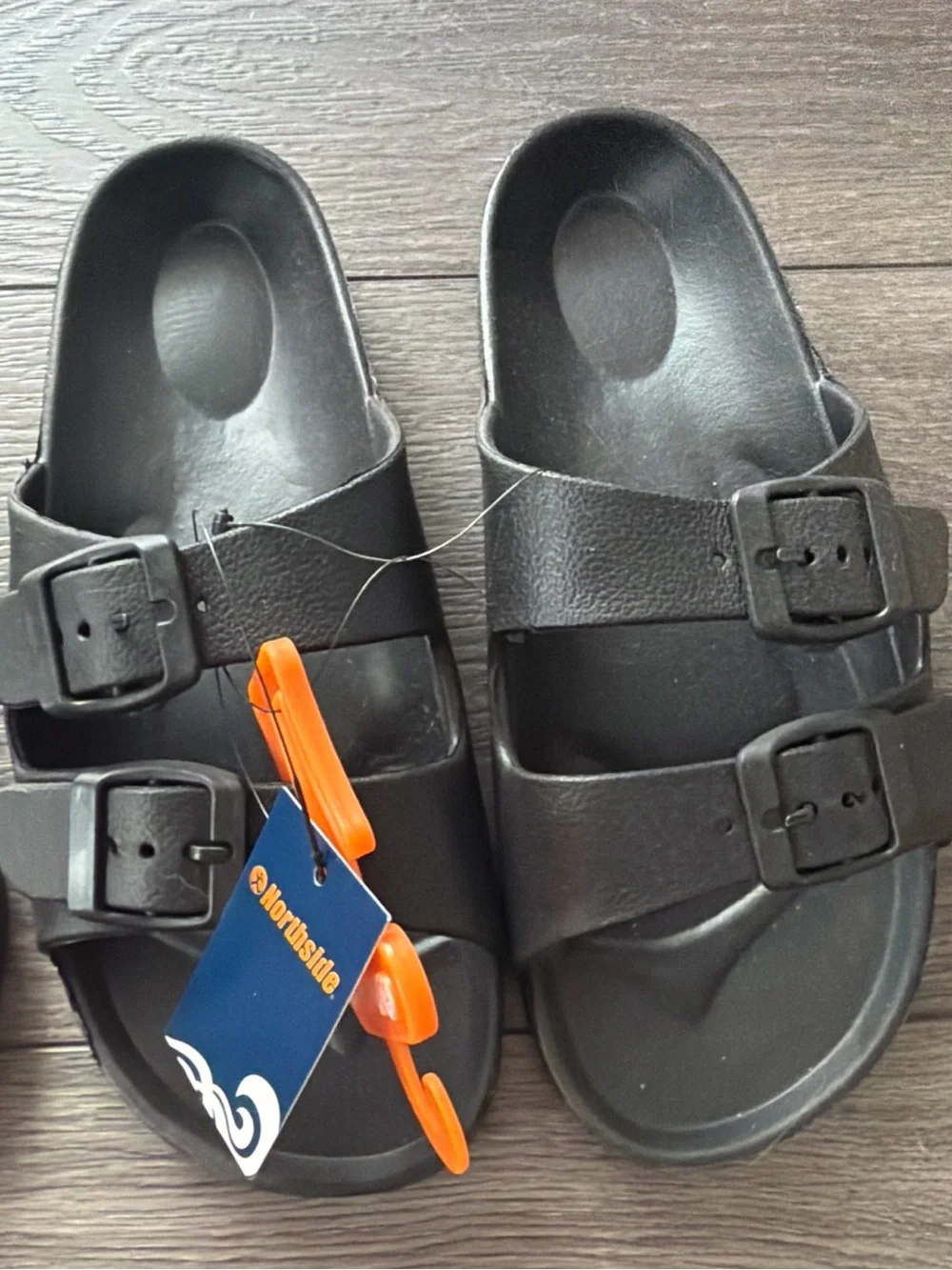 NWT boys 2pc lot Old Navy flip flops sz 3-4 Northside rubber water sandals